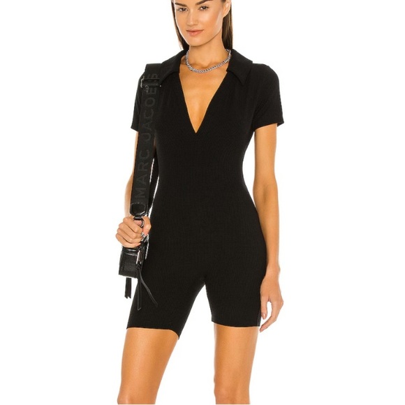 YEAR OF OURS Polo Romper in Black - Size Large - Picture 1 of 9